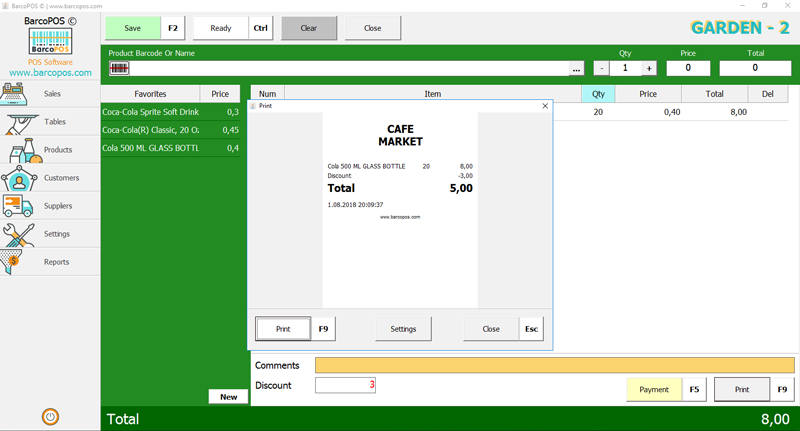 Customer Screen Barcode POS Sales Software